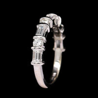 14K White Gold Estate Diamond Band