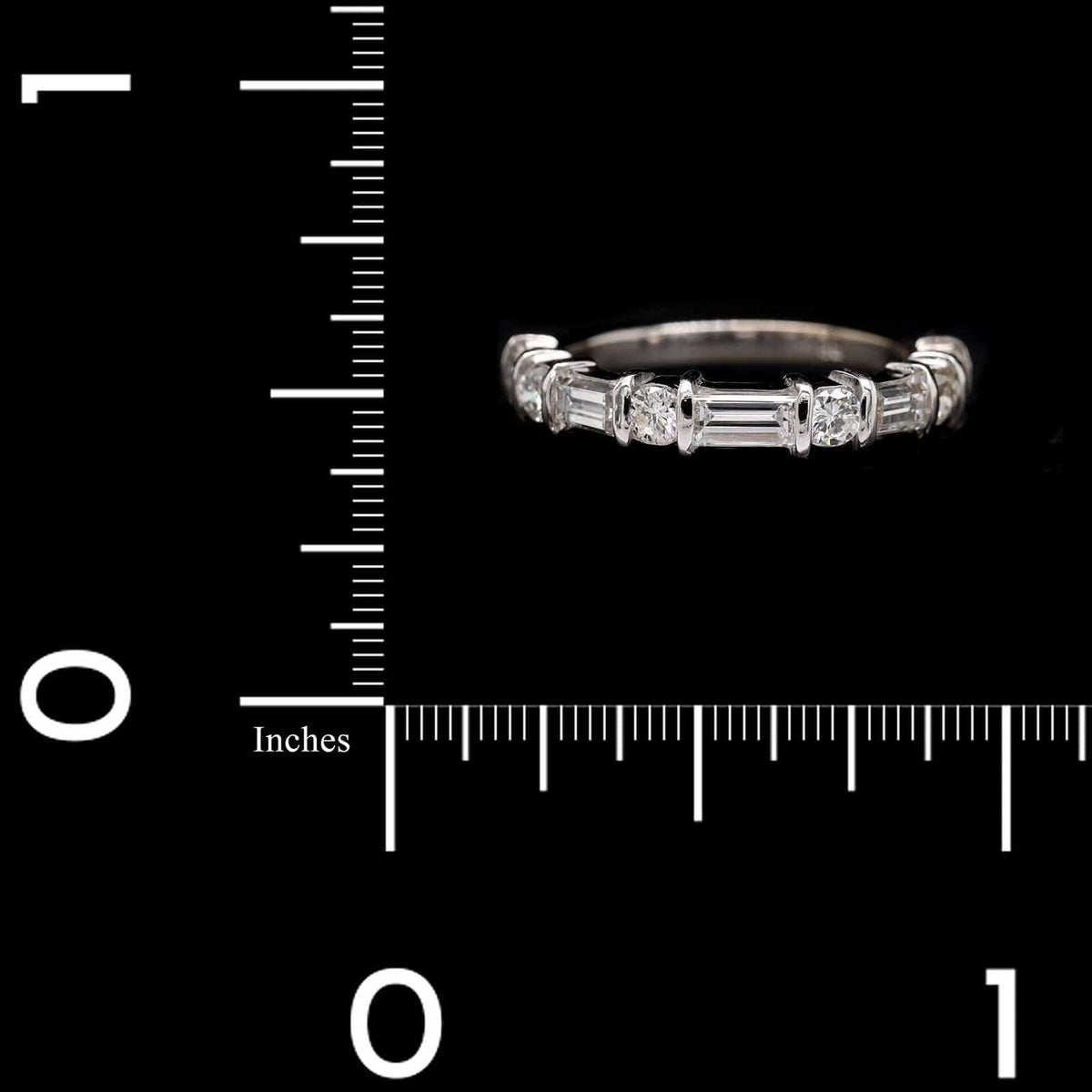 14K White Gold Estate Diamond Band