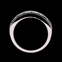 14K White Gold Estate Diamond Channel Band