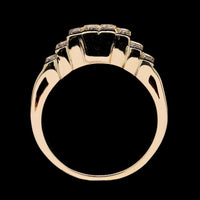 14K Yellow Gold Estate Diamond Baguette Wrap Band