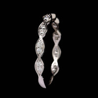 14K White Gold Estate Diamond Band
