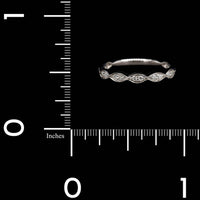 14K White Gold Estate Diamond Band