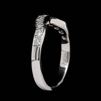 Platinum Estate Diamond Curved Band
