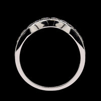 Platinum Estate Diamond Curved Band