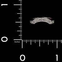 Platinum Estate Diamond Curved Band