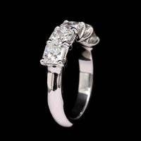 Platinum Estate Diamond Five Stone Band