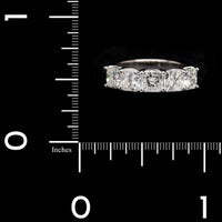 Platinum Estate Diamond Five Stone Band