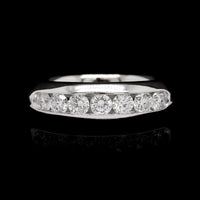 14K White Gold Estate Diamond Band