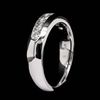 14K White Gold Estate Diamond Band