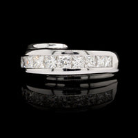14K White Gold Estate Diamond Band