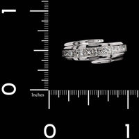 14K White Gold Estate Diamond Band