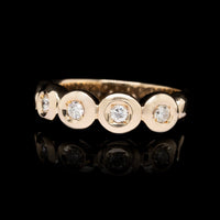 14K Yellow Gold Estate Diamond Band