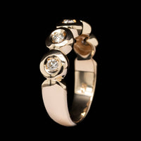 14K Yellow Gold Estate Diamond Band