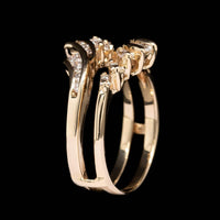 14K Yellow Gold Estate Diamond Wrap Insert Ring