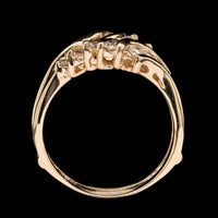14K Yellow Gold Estate Diamond Wrap Insert Ring