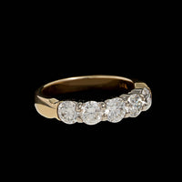 14K Two-tone Gold Estate Diamond Band