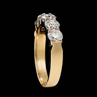 14K Two-tone Gold Estate Diamond Band