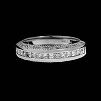 14K White Gold Estate Diamond Band