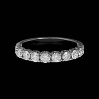 14K White Gold Estate Diamond Band