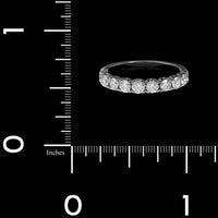 14K White Gold Estate Diamond Band