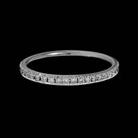 18K White Gold Estate Diamond Band