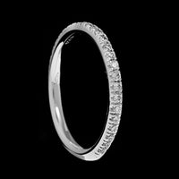18K White Gold Estate Diamond Band