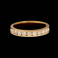 14K Yellow Gold Diamond Band