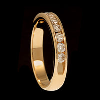 14K Yellow Gold Diamond Band