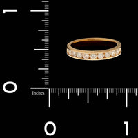 14K Yellow Gold Diamond Band