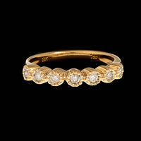 18K Yellow Gold Estate Diamond Band