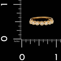 18K Yellow Gold Estate Diamond Band