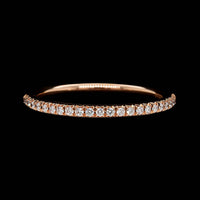 14K Rose Gold Estate Diamond Band