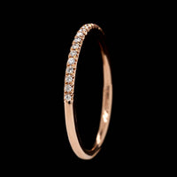 14K Rose Gold Estate Diamond Band