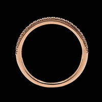 14K Rose Gold Estate Diamond Band