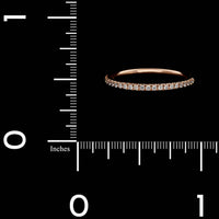 14K Rose Gold Estate Diamond Band