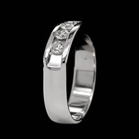 14K White Gold Estate Diamond Band