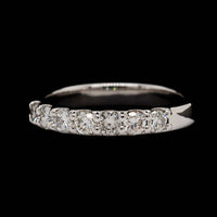 14K White Gold Estate Diamond Band