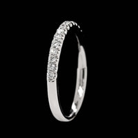 14K White Gold Estate Diamond Band