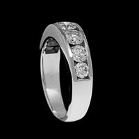 14K White Gold Estate Diamond Band