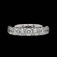 Memoire Platinum Estate Diamond 9 Stone Odessa Band