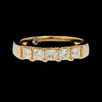 14K Yellow Gold Estate Diamond Band