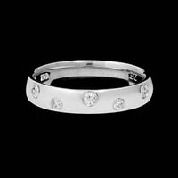 14K White Gold Estate Diamond Band