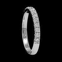 18K White Gold Estate Diamond Band