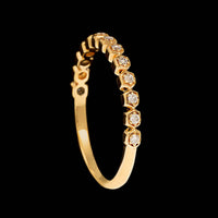 18K Yellow Gold Estate Diamond Band