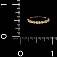 18K Yellow Gold Estate Diamond Band