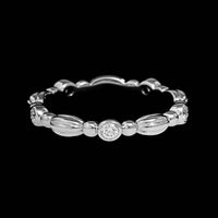 Gumuchian 18K White Gold Estate Diamond Nutmeg Ring