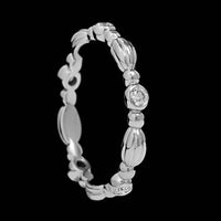 Gumuchian 18K White Gold Estate Diamond Nutmeg Ring