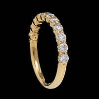 18K Yellow Gold Estate Diamond Band