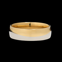 Christian Bauer 18K Yellow Gold and Platinum Estate Band