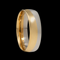 Christian Bauer 18K Yellow Gold and Platinum Estate Band